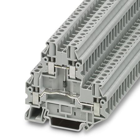 3046809 Phoenix Contact UTTB Series UTTB 4-DIO/O-U Terminal Block Connector, 4-Way, 30A, 26 → 10 AWG Wire, Screw
