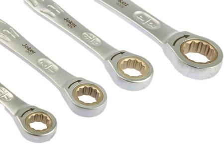 05073295001 Wera 1/2 in, 3/4 in, 7/16 in, 9/16 in Combination Ratchet Spanner, Bi-Hexagon, Hexagon