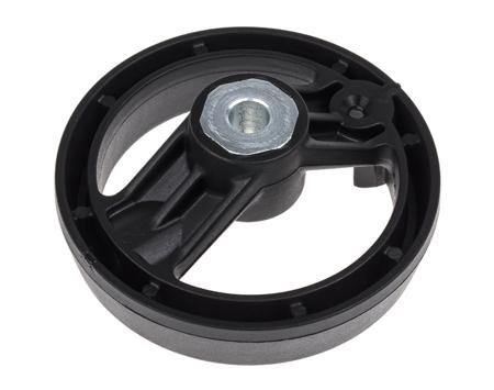 161-2001 RS Pro Black Glass-Fibre Reinforced Technopolymer Hand Wheel, 80mm