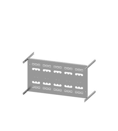 8PQ6000-8BA50 Siemens Grey 3 Gang Mounting Plate Sheet Steel Mounting Plate