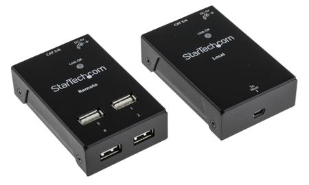 USB2004EXTV StarTech.com 4 Port USB 2.0 over CATx Extender, up to 50m Extension Distance
