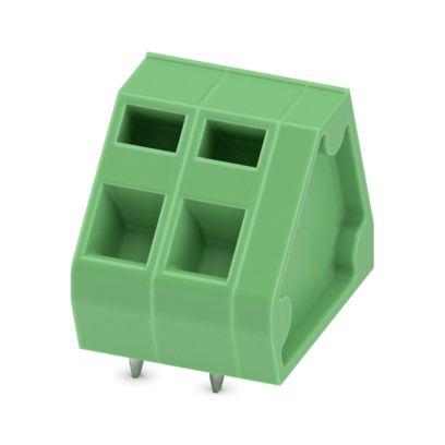 1764202 Phoenix Contact ZFKDS Series PCB Terminal Block, 2-Contact, 5.08mm Pitch, Wave Soldering, 1-Row, Spring Cage Termination