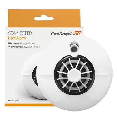 FP1720W2-R FireAngel Safety Technology Limited ABS Plastic Heat Detector, 85dB, 3V dc