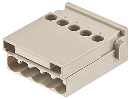 09140052601 HARTING Heavy Duty Power Connector Module, 16A, Male, Han-Modular Series, 5 Contacts