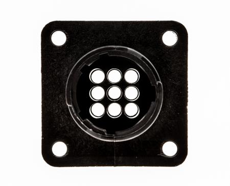 182922-1 TE Connectivity Series 1, 9 Pole Panel Mount Connector Socket, with Male Contacts
