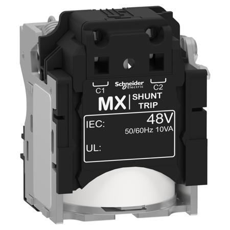 LV429385 Schneider Electric 48V ac Shunt Release Shunt trip for use with ComPact NSX100