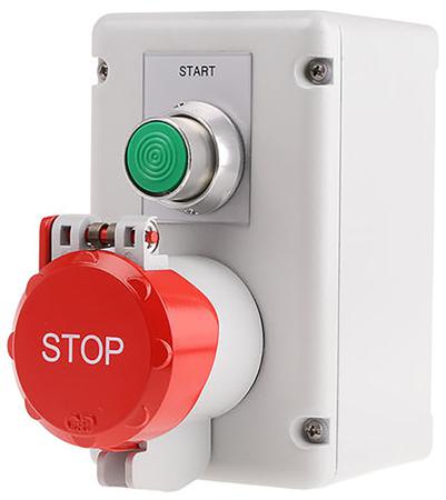 SSTH/GS/P/F3/MG/CO Craig & Derricott Momentary (Start), Pull to Reset (Stop) Push Button Control Station - SPDT, Die Cast Aluminium,