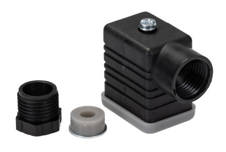 811-8263 RS Pro 2P+E DIN 43650 B Solenoid Valve Connector, Female, Cable Mount, MER-209/S Series, 10A, 250 V ac