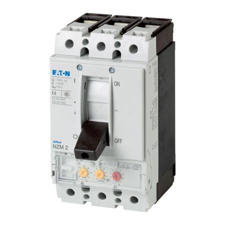 265779-NZMN2-ME140 Eaton, Eaton Moeller NZM MCCB Molded Case Circuit Breaker 3P 140A, Breaking Capacity 5 kA, Fixed Mount