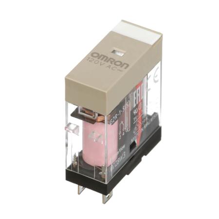 G2R-1-S-AC120-S- Omron SPDT PCB Mount Non-Latching Relay, 120V ac Coil, 5 A