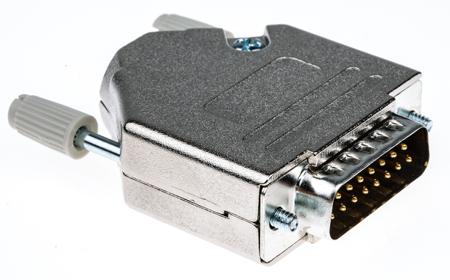 MHDTZK15-DB15P-K MH Connectors MHDTZK 15 Way D-sub Connector