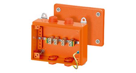 FK 9105 HENSEL Fk Series Orange Sheet Steel Junction Box, IP66, 80 x 200 x 150mm
