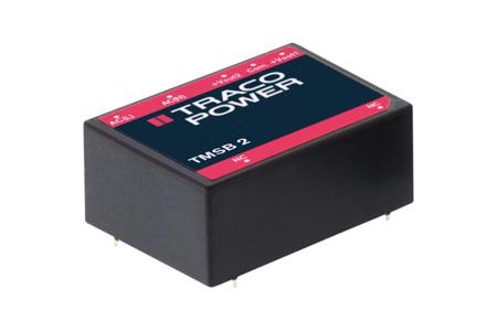 TMSB 2-124 TRACOPOWER Switching Power Supply, , 24V dc, 83mA, 2W, 1 Output, 120 → 370 V dc, 90 → 264 V ac