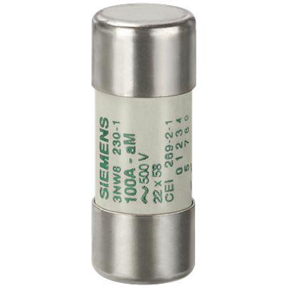 3NW8217-1 Siemens 40A Cartridge Fuse, 22.2 x 58mm