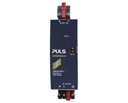 CP20-241-R2-C1 PULS CP20 DIN Rail Power Supply, 240V ac, dc Input, 24V dc Output, 20A Output, 480W