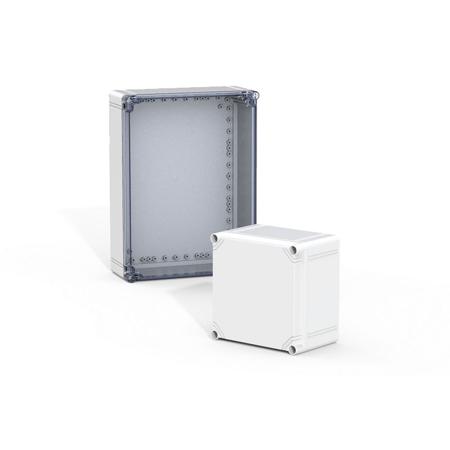 OPCP406013TE nVent HOFFMAN OPCP Series Polycarbonate Terminal Box, IP66, IP67, Viewing Window, 400 mm x 600 mm x 132mm