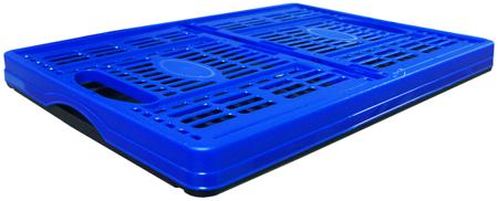 BP320BL Viso 30L Blue PP Medium Folding Crate, 235mm x 475mm x 350mm