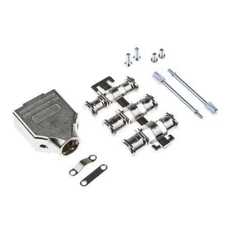 MHDM9-K MH Connectors MHDM Series Zinc D Sub Backshell, 9 Way, Strain Relief