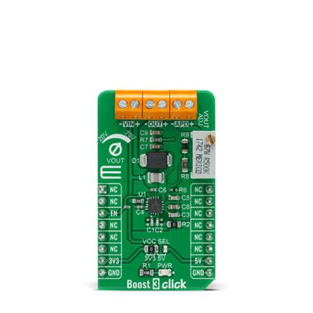 MIKROE-4287 MikroElektronika Boost 3 Click Boost Converter for TPS61391 for APD