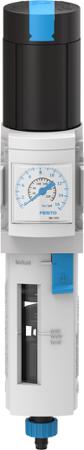 MS4-LFR-1-8-D7-CRV-AS Festo MS4-LFR 5μm G 1/8 Filter Regulator, G 1/8, 10 (UL) bar, 12 bar, 1/8 in, 1/8 in