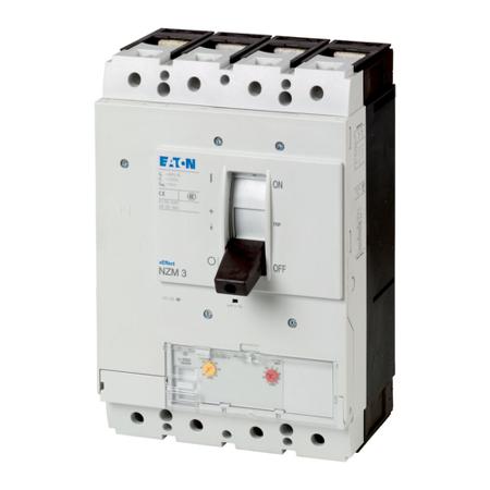 265892-NZMN3-4-AE400-250 Eaton Moeller NZM MCCB Molded Case Circuit Breaker 4P 400A, Breaking Capacity 5 kA, Fixed Mount