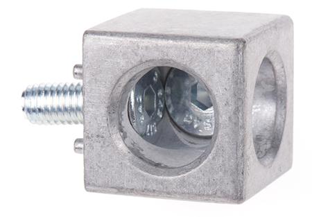 3842549862 Bosch Rexroth M8 Corner Cube Kit, Connecting Component, Strut Profile 30 mm, Groove Size 8mm