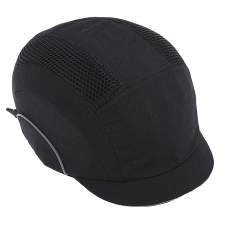 ABT000-001-100 JSP Black Micro Safety Cap, HDPE Protective Material