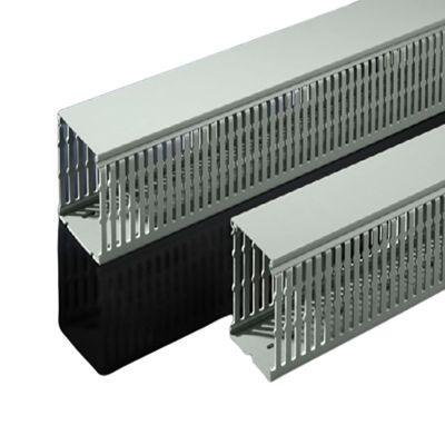 8800754 Rittal TS Slotted Panel Trunking, W100 mm x D80mm, L2m, Plastic