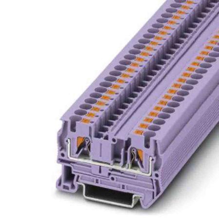 3211761 Phoenix Contact  PT 4 Series Violet, 0.2 → 6mm², Push In Termination, ATEX, IECEx