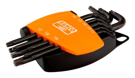 BE-9585 Bahco 8 piece, T9, T10, T15, T20, T25, T27, T30, T40