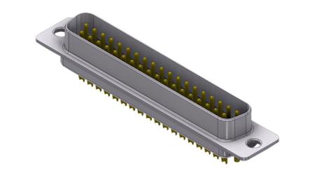 DT37PZ/2 Deltron Connectors DTZ 37 Way D-sub Connector Plug, with Screw Locks