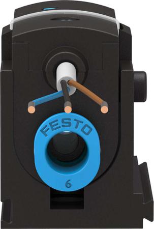 SDE5-D10-FP-Q6-P-K Festo Push In 6 mm Pressure Switch, 0bar to 10 bar