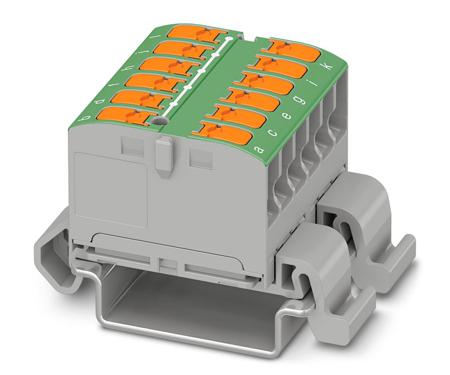 1019535 Phoenix Contact Distribution Block, 12 Way