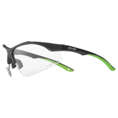 RLY00512 Riley Cypher Anti-Mist UV Safety Spectacles, Clear Polycarbonate Lens