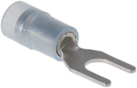 267-3846 RS PRO Insulated Crimp Spade Connector, 1.5mm² to 2.5mm², 16AWG to 14AWG, 4.3mm Stud Size Nylon, Blue