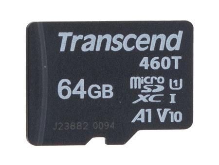 TS64GUSD460T Transcend 64 GB Industrial MicroSD Micro SD Card, A1, U1, V10