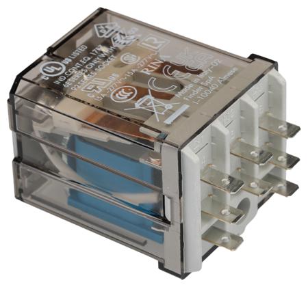 623390244300 Finder Plug In Power Relay, 24V dc Coil, 16A Switching Current, 3PST