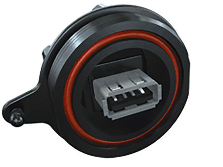 SCRU-01 Samtec, Panel Mount, Socket- Single Port Type A to B 2.0 IP68 USB Connector