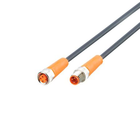 EVC467 ifm electronic Male 3 way M8 to Female 5 way M8 Communication Cable, 10 m