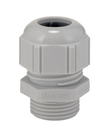 53111520 Lapp SKINTOP STR-M Series Light Grey Polyamide Cable Gland, M20 Thread, 25mm min., 27.6mm max., IP69