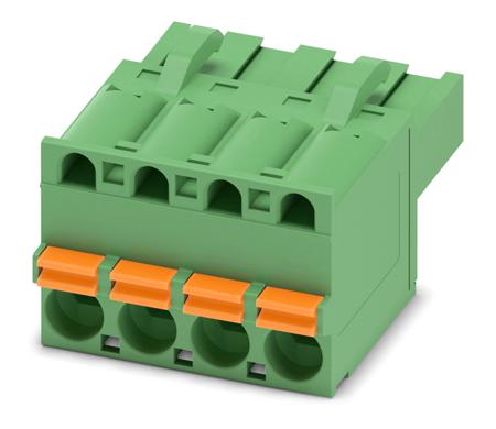1909236 Phoenix Contact, 5.08mm Pitch, FKCT 2.5/ 4-ST, 4 Way, , Pluggable Terminal Block, Plug, Panel Mount, Screw Termination,