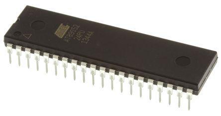 AT89S52-24PU Microchip , 8bit 8051 Microcontroller, 24MHz, 8 kB Flash, 40-Pin PDIP