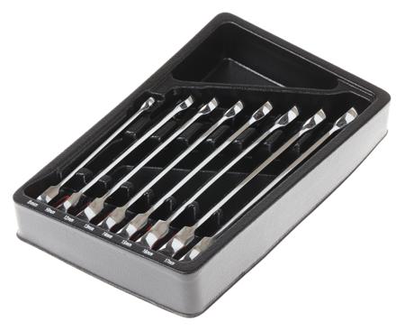 480-6795 RS PRO 8-Piece Spanner Set, 8 → 17 mm, Chrome Vanadium Steel