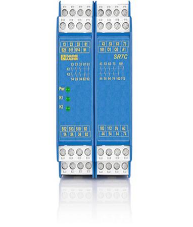 472242 ZANDER AACHEN SR7C SR7C 4 Auxiliary Contacts Safety Relay 24V, Single/Dual-Channel 7 Safety Contacts