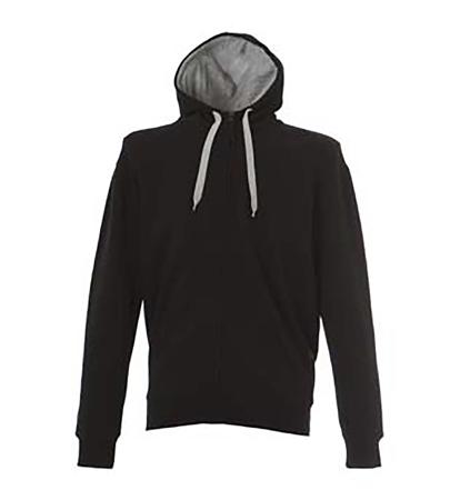 989342-XL-BLACK JRC 989342 Black 35% Cotton, 65% Polyester Full Zip Fleece XL