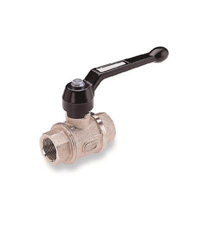 602113148EX Norgren Nickel Plated Brass Full Bore, 2 Way, Ball Valve, Threaded, Rp 1/2in, 0 → 60bar Operating Pressure