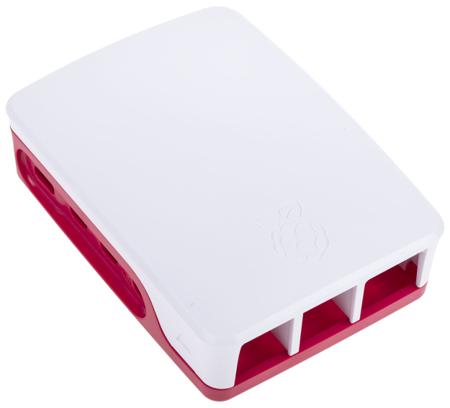 RPI4 Case Red/White Raspberry Pi Plastic  Case for use with Raspberry Pi 4B in Red, White