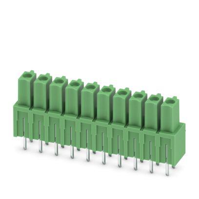 1875506 Phoenix Contact IMCV Series Vertical Wave Soldering Mount PCB Header, 10 Contact(s), 3.81 mm Pitch, 1 Row, Unshrouded