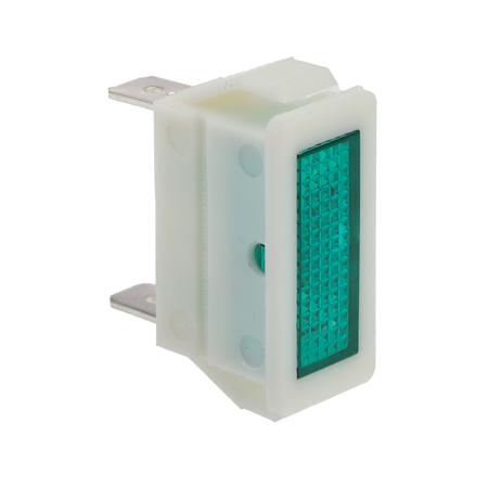 C0430FQNBB Arcolectric (Bulgin) Ltd 0430 Series Green Neon Panel Mount Indicator, 250V, 28.2 x 11.5mm Mounting Hole Size, Solder