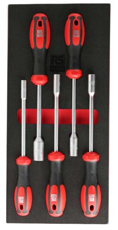 125-3062 RS Pro Nut Driver Set, 5 Piece - Soft Feel Hexagon